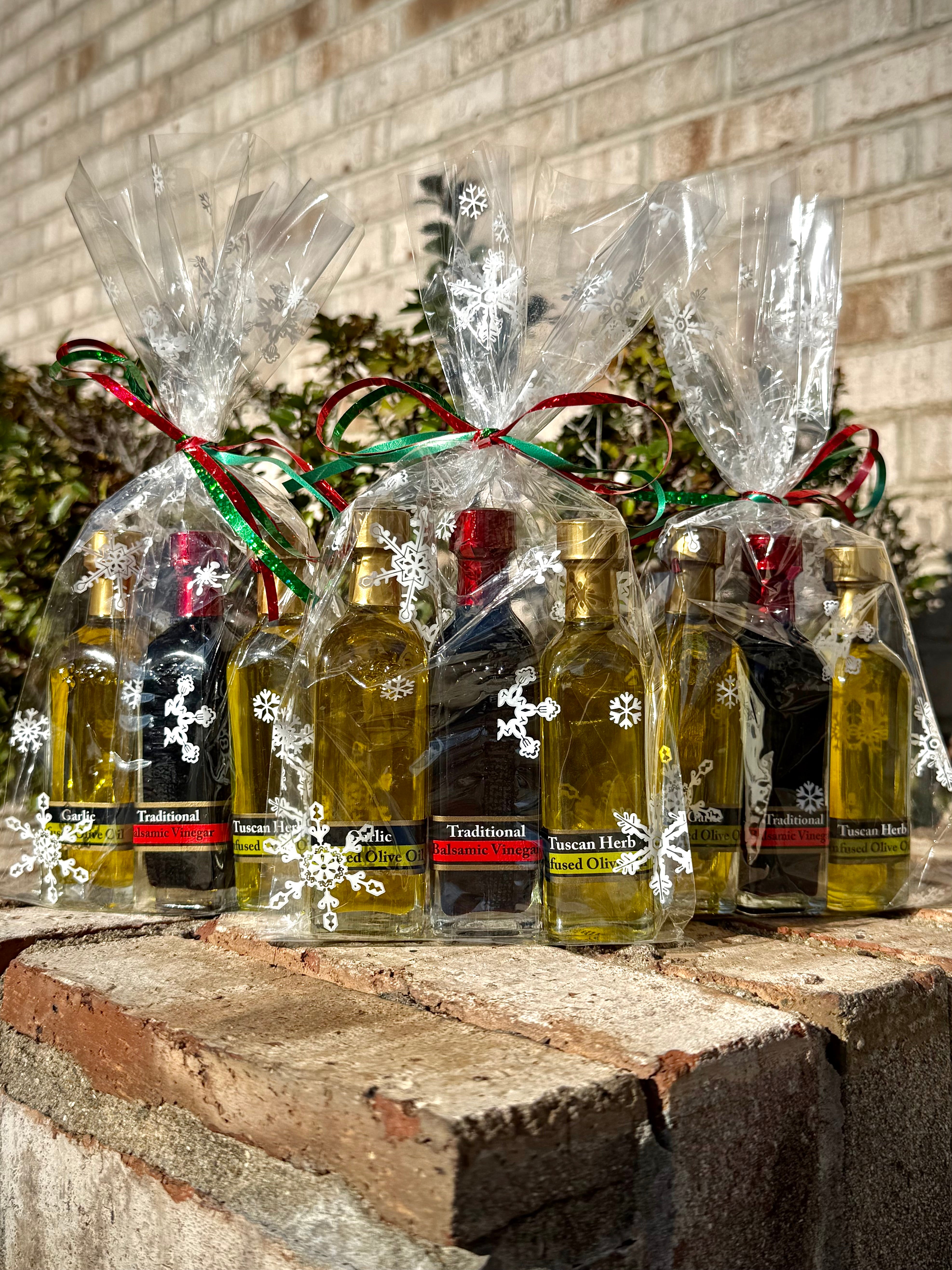 Triplet - 3 Mini Bottles (Olive Oil & Balsamic) - Stuarto's Olive Oil