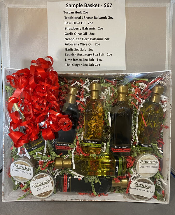 Sample Basket - Stuarto's Olive Oil